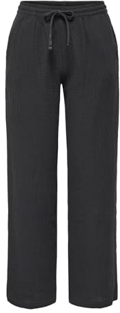 JDY Women's Jdytheis Life Wide Pant WVN Noos Trousers with Wide Leg and high Waistband and Side Pockets