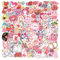 WWW Cute Stickers,Valentine's Day Ledger Stickers Waterproof Non-Fading Aesthetic Decals, Trendy Reusable for Water Bottle, Laptop, Skateboard, Luggage, Bicycle, Guitar, Phone