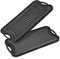 Warmiehomy Cast Iron Griddle Pan,Double-Sided Non-Stick Pre-Seasoned Cast Iron Skillet BBQ Grill Pan for Gas Electric and Oven Safe,53x26cm Rectangular