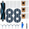 20PCS Replacement Kits for Eufy omni C20 Vacuum Cleaner, 1 Main Brush, 4 HEPA Filters, 6 Side Brushes, 4 Mop Cloth Pads, 3 Dust Bags, 1 Cleaning Tool, 1 Screwdrivers