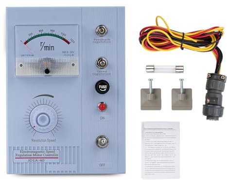 DewinLVD Régulateur de Vitesse de Moteur, Régulateur électromagnétique Ajustable avec Contrôle de Vitesse Variable pour équipement Industriel Contrôle de Moteur AC 220V 15-45KW