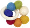 goki baby 65355 - Greifling Elastik Regenbogen aus Holz und Wollfilz, bunte Holzkugeln, fördert Greifreflex und unterstützt den Entwicklungsprozess, MADE IN GERMANY, 9cm x 4cm x 9cm, ab Geburt