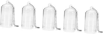 Happyyami 5pièces Mini Pendentif Verre pour Terrarium Ornement De Forme De Suspension pour Couvercle De Pot De Fleurs Décoratif pour Lot Plante
