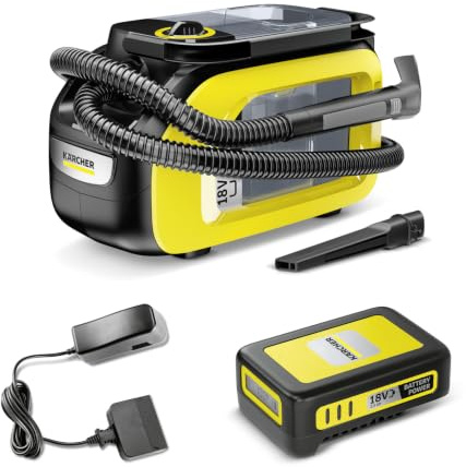 KARCHER SE 3-18 (avec Batterie) Aspirateur Nettoyeur canapé moquette sans fil - Injecteur Extracteur