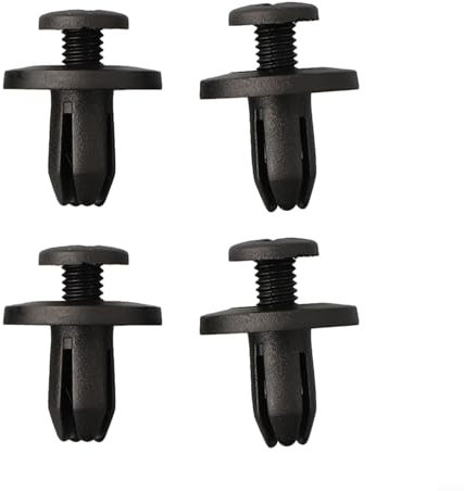 Lot de 100 rivets en plastique pour voiture et camion, pour trous de 6 mm de diamètre, parfaits pour les pare-chocs