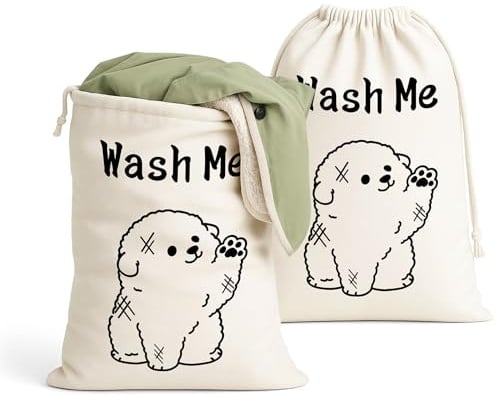 2 Stück Wäschebeutel Schmutzwäsche, Wäschesack Reise, Wäschebeutel Reise mit Kordelverschluss, Laundry Bag, Wäschesack Groß Geeignet für Waschräume, Reisen und Schlafsäle (60×80cm)