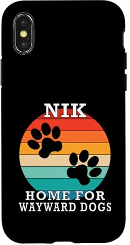Nik Home for Wayward Dogs Familienname Hülle für iPhone X/XS