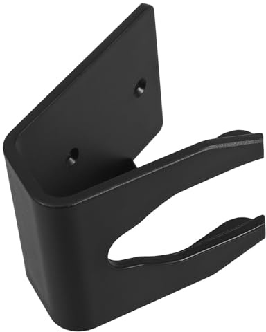 COHEALI Support pour Scanner de Codes-Barres Filaire USB, Support Réglable à Col de Cygne en Plastique Solide, Installation Murale pour Bureau Professionnel, Compatible Lecteurs QR, Noir