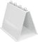 Veloflex 4101090 - Tisch-Flipchart A4, Präsentation, Flipchart, Aufstellringbuch, aus PVC, Querformat, weiß, 1 Stück