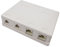 BeMatik - Caja de Superficie de 2 RJ11 Cat.3 y 2 RJ45 Cat.6 FTP