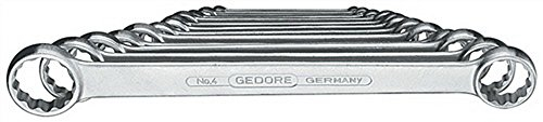 Doppelringschlüsselsatz 12tlg. DIN837 SW6x7-30x32mm GEDORE ISO3318/1085