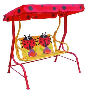 Dondolo per bambini da giardino con coccinella giochi all'aperto culla bimbi