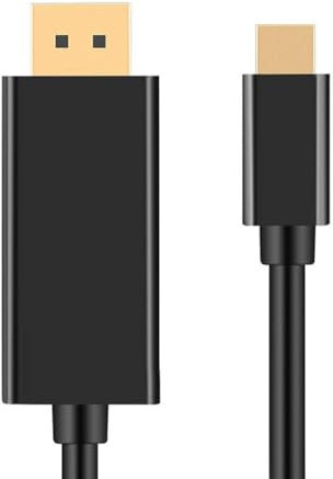 CY Câble USB 3.1 Type C vers DisplayPort DP DP 4K UHD HDTV pour MacBook, Chromebook, ordinateur portable et Galaxy S8 1,8 m