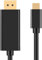 CY Câble USB 3.1 Type C vers DisplayPort DP DP 4K UHD HDTV pour MacBook, Chromebook, ordinateur portable et Galaxy S8 1,8 m