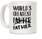 LookHUMAN Mug à café en céramique Inscription World's Greatest Farter Blanc 28 ml