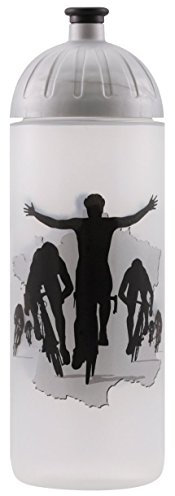 Original ISYbe Marken-Trink-Flasche für Kinder und Erwachsene, 700 ml, BPA-frei, Fahrrad-Motiv, geeignet für Schule-Reisen-Sport & Outdoor, Auslaufsicher auch mit Kohlensäure, Spülmaschine-fest