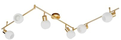 Lindby Deckenlampe 'Elaina' in Gold/Messing aus Metall u.a. für Wohnzimmer & Esszimmer (6 flammig, E14) - Deckenleuchte, Lampe, Wohnzimmerlampe