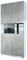 Vladon Büroschrank Logan V2, Made in Germany, Aktenschrank mit 5 Fächern und 4 Türen, Weiß matt/Beton Oxid Optik (82 x 184 x 37 cm)