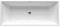 Design freistehende Acryl Badewanne 175x75x58 cm weiss FREEDOM R