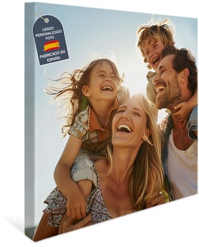 LolaPix Leinwand Personalisiert Foto. Leinwand Bilder. Fotoleinwand. Leinwandbild Eigenes. Picture Fotoleinwand Eigenes Bild. Personalisierte Wandbild 40x40 cm