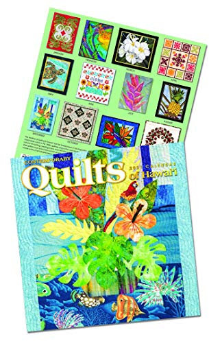 Hawaii-Kalender 2021, 12 Monate, Januar 2021 – Dezember 2021 (Contemporary Quilts of Hawaii).