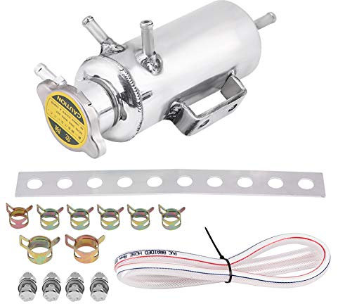 Serbatoio in alluminio-Kit Serbatoio Liquido in Alluminio Bollitore di Raffreddamento del Serbatoio Dell'acqua di Raffreddamento del Radiatore Dell'auto 350 Ml Adatto per la Maggior Parte dei Mode