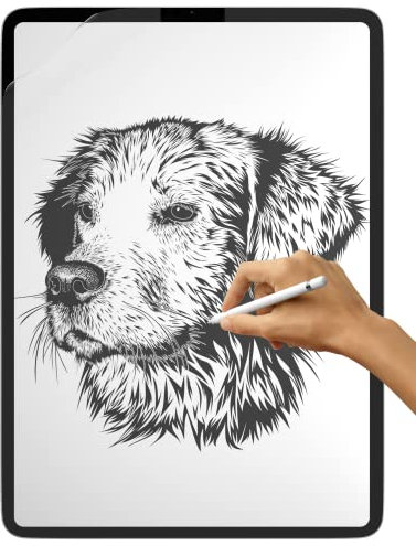 MyGadget Protector de Pantalla Efecto Papel Compatible con Apple iPad Air 10.9 pulgadas 2020 y Pro 11 2018-2021 - Paper-Like Película Mate para escribir y dibuja