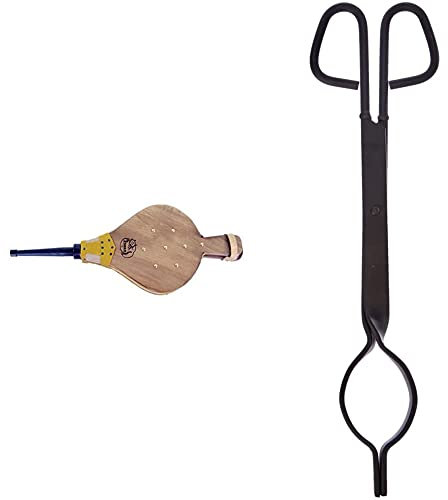 Imex El Zorro Fuelle (44 x 16 cm), 70701-E + 70340 Tenaza lumbre con arco (40 cm)