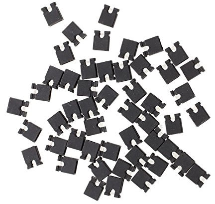 Zunedhys 50 Stück 2,54 mm Jumper Cap Mini Jumper Kurzschlusskappe