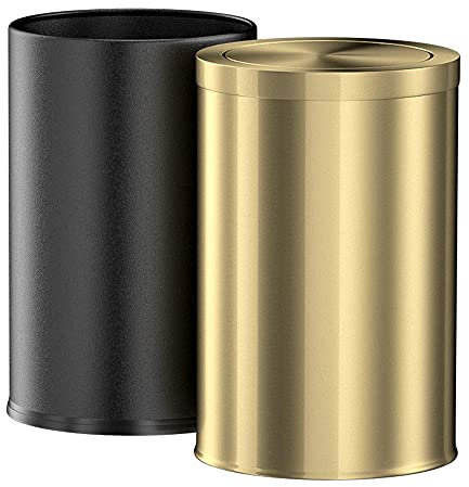LEASYLIFE Der abfalleimer im goldenen bad,Die mülltonnen im doppelbad sind umgekippt,Die mülltonne der retro-badewanne Metallisches Gold (2golden)