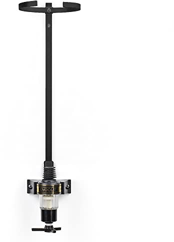 ENGOLIT 3-Liter-Flaschenhalter, Schwarz (inkl. 2,0 cl Drehkreuz-Dosierer) für Lange/große Flaschen ab 40 cm | Made in Germany