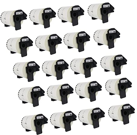 20 Rollen DK-22243 DK22243 Endlosetiketten kompatibel für Brother P-Touch DK-22243 selbstklebende Endlosetiketten(102 mm x 30,48 m) für QL-1050,QL-1060N,QL-1060NX,QL-1100,QL-1110,QL-1110NWB (20)
