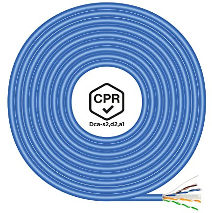 Aisens A135-0662 Bobina Cable de Red RJ45 Cat.6 UTP AWG24 LSZH CPR DCA 100m Azul