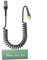 Câble iPhone Spiralé, Cable Apple Carplay Certifié MFi, Cable Spirale Retractable iPhone Court avec Synchronisation des données et LED, cable iPhone Carplay Court pour iPhone/Pad/Pod, Noir
