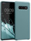 kwmobile Hülle kompatibel mit Samsung Galaxy S10 Plus / S10+ Hülle - Silikon Handy Case - Handyhülle weiche Oberfläche - kabelloses Laden - Antique Stone