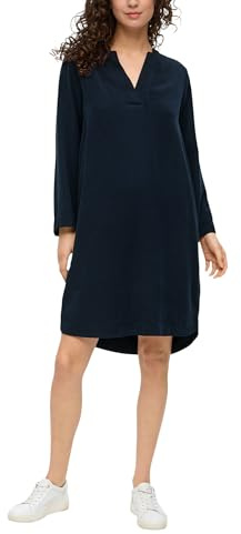 s.Oliver Kurzes Lyocellkleid mit V-Ausschnitt
