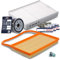 BESTPRICE Inspektionspaket Filterset mit 1x Ölfilter; 1x Innenraumfilter (Partikelfilter); 1x Luftfilter; 3x Zündkerze; Kompatibel mit SEAT Mii, SKODA CITIGO, VW UP!, LOAD UP