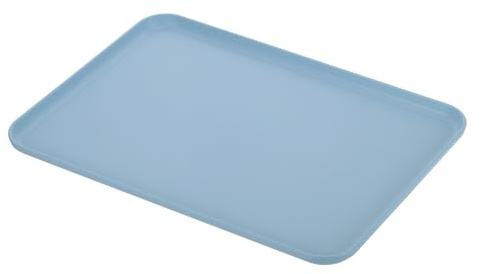 PATIKIL 15x11 Rápida Comida Bandeja PP Plástico Reutilizable Azul | Multiusos Antideslizante Rectángulo Servir Bandeja, para Cafetería Restaurante Hogar Cocina