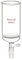 stonylab Embudo de Filtración Buchner de Vidrio, Embudo de Filtro de Placa de Vidrio Borosilicato con Conexión de Manguera de 10 mm y Junta Estándar 24/40 para Pruebas de Filtración, 500 ml