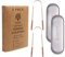 Gaia Guy Copper Tongue Scraper with Metal Case - 2 Pack - Plastic Free Tongue Scrapers for Adults, Tongue Cleaner for Oral Care & Hygiene