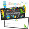 Capaneus 12pcs Einladungskarten Einschulung Dino, Einschulung Einladung Junge mit Umschlag, Einladungen zum Schulanfang mit Dino Motiv, Einladungskarten für Kinder zum Schulbeginn