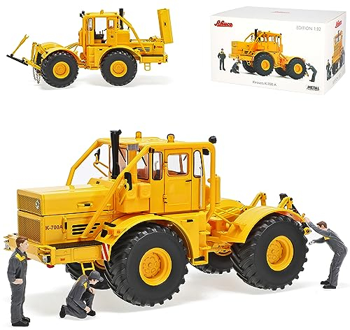 Kirovets K 700 A Traktor Gelb mit Figuren 1962-1975 1/32 Schuco Modell Auto Modell Auto