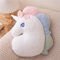 Ueiwffzo Kuschelkissen Kinderzimmer Regenbogen Herz Dekokissen Plüschtiere für Babyzimmer Kinderzimmer, Weiches Zierkissen für Mädchen Jungen (Einhorn-45cm)