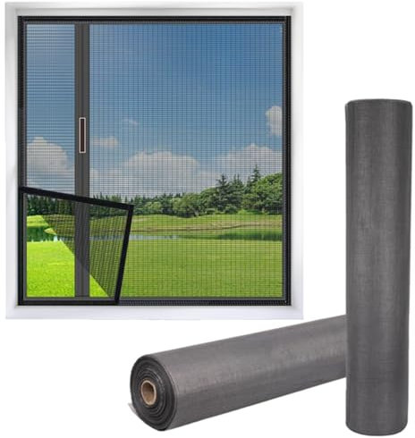 Window Screen Mesh,36 W x 100ft L,Door Replacement Durable Screens,Upgraded Polyester Curtain Wire Screening Netting for Sliding Glass Windows Doors,Patio,Balcony,Camper