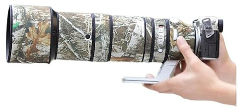 CHASING BIRDS Rivestimento impermeabile mimetico per obiettivo FujiFilm XF 150-600 mm F5.6-8 R LM OIS WR copertura protettiva antipioggia (albero giallo mimetico)