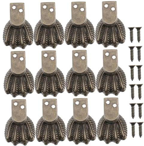 Gadpiparty 12pièces pour Boîtes Accessoires Décoratifs Bronze pour Meubles Et Bijoux