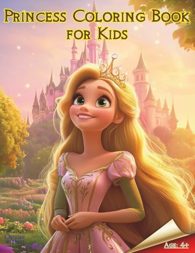 Princess Coloring Book for Kids: 50 Beautifully Crafted Princesses Coloring Pages with Fun Facts to Boost Creativity and Drawing Skills