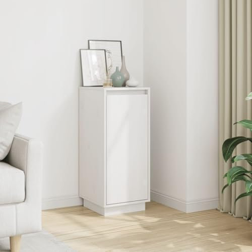 FIRBNUS Aparador de Cocina Armario de Salón Mueble Buffet Mueble Auxiliar para Salón Cocina Dormitorio 31,5x34x75 cm Blanco