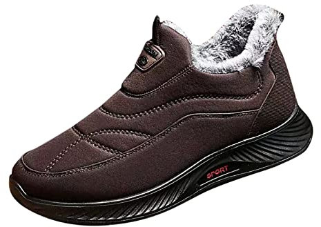 Scarpe Neve Uomo Invernali Comode Stivali Antiscivolo Foderati Caldo Stivaletti Camminata Casual Militari Scarpe Doposci Impermeabili Imbottiti Classico Scarponi Antinfortunistica Stivali Da Sci