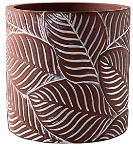 GLJTUO Vasi per Piante da Giardino per Esterni E Interni, in Cemento, Cilindrici, per Casa, Soggiorno, Camera da Letto, Sala da Pranzo, Ufficio, Decorazione, Vaso per Fiori, Motivo,D